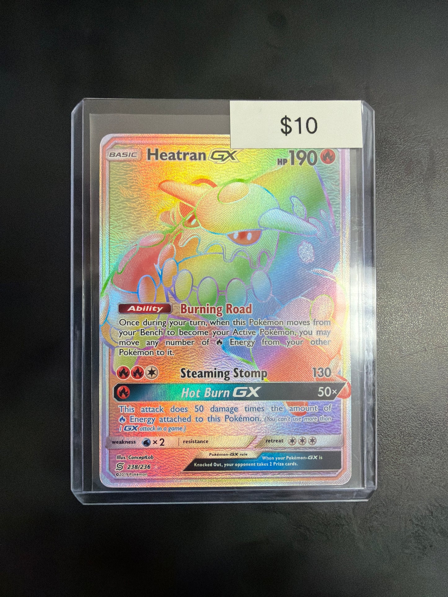 Pokemon Heatran GX Secret 238/236