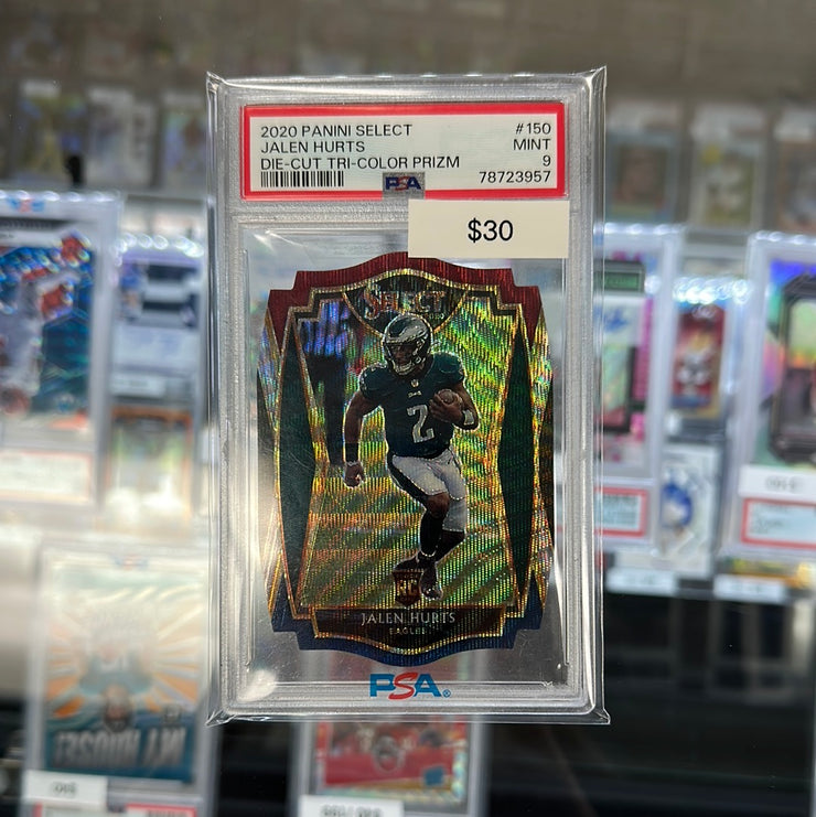 2020 Select Jalen Hurts Die Cut Tri Color 