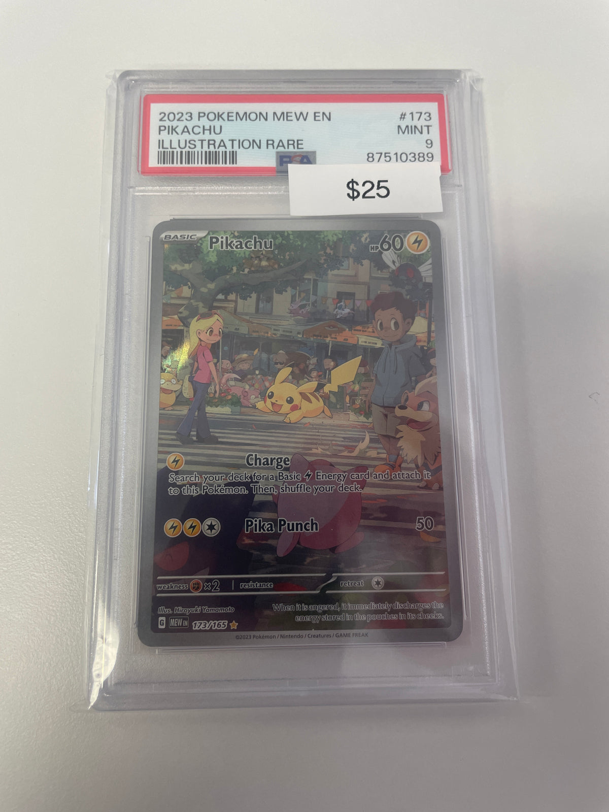 Pokemon Pikachu Rare #173/165 PSA 10