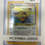 Pokemon Pidgeot Holo 8/64 No Symbol Error