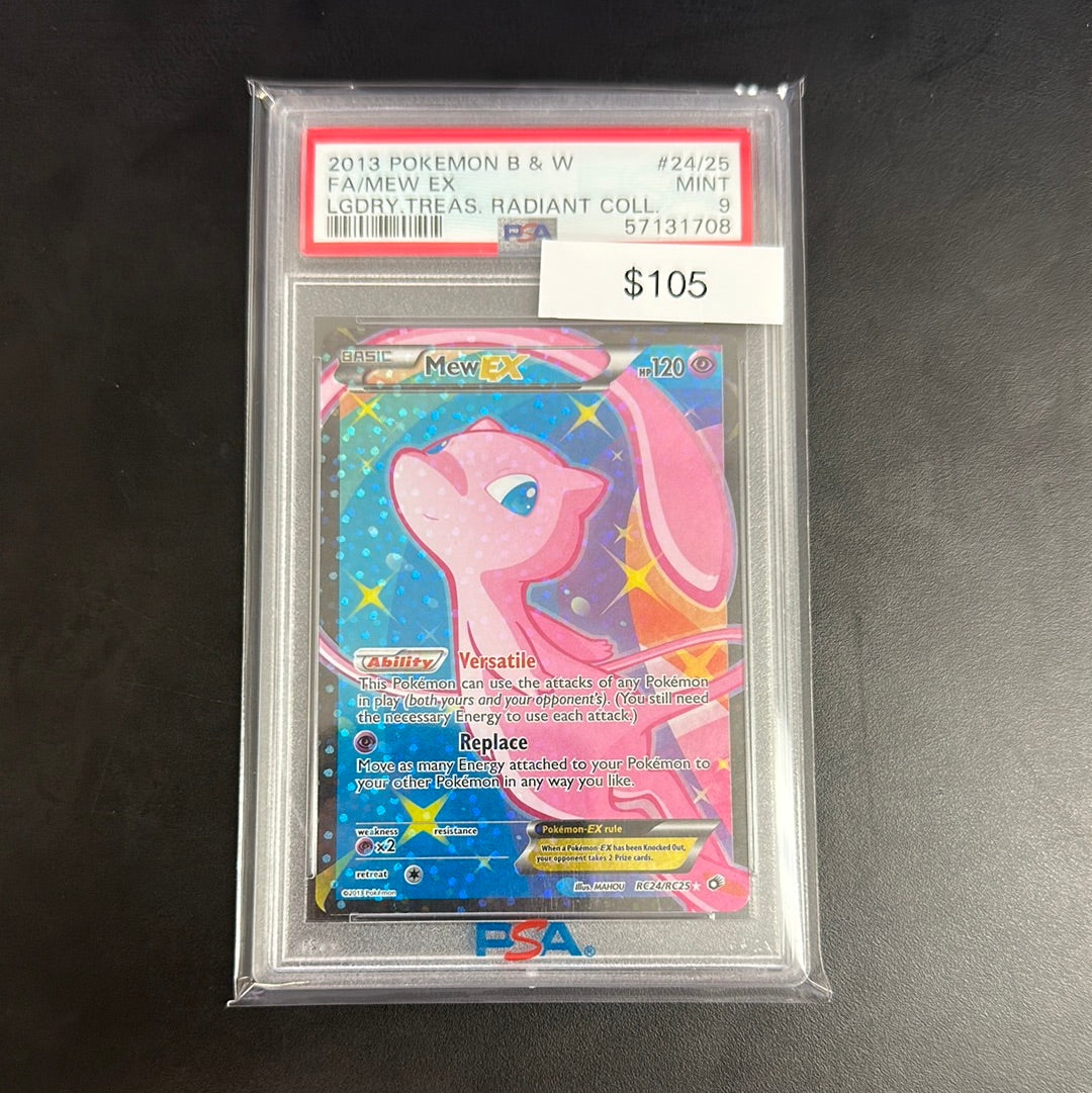 2013 Pokémon B&W Mew EX RC24/RC25 PSA 9