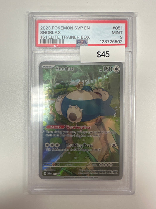 Pokemon Snorlax 051 PSA 9