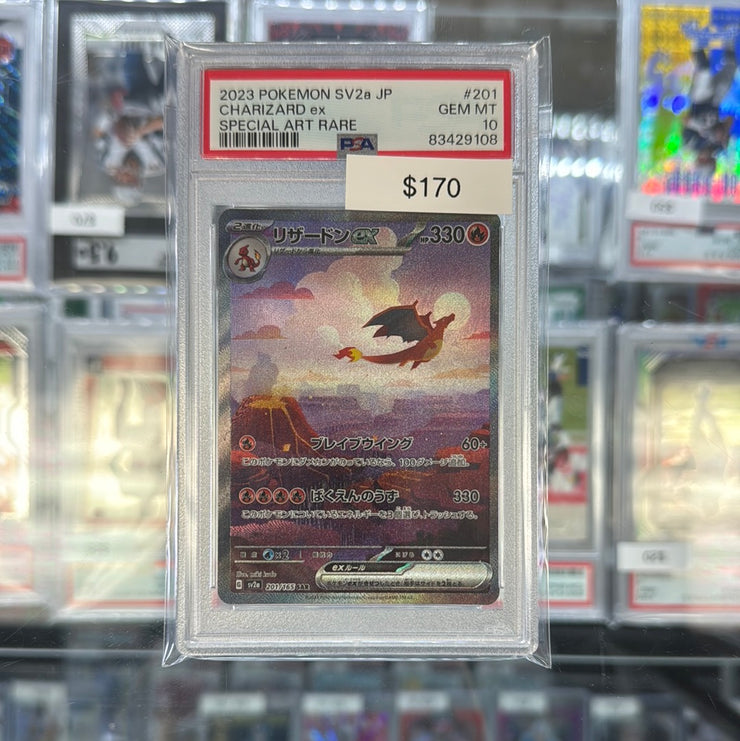 Pokémon Japanese 151 Charizard EX PSA 10 – Grail Collectibles AZ Pokémon Japanese 151 Charizard EX PSA 10 – Grail Collectibles AZ