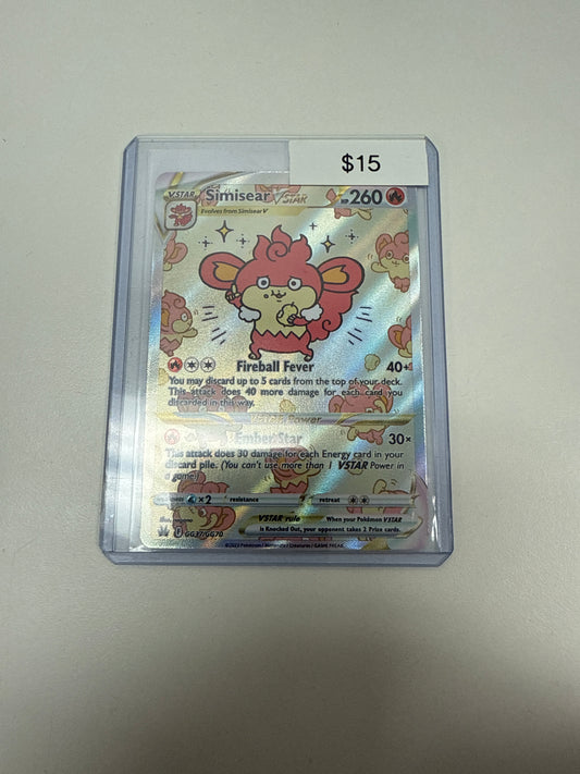 Crown Zenith Simisear Vstar #gg37/gg70