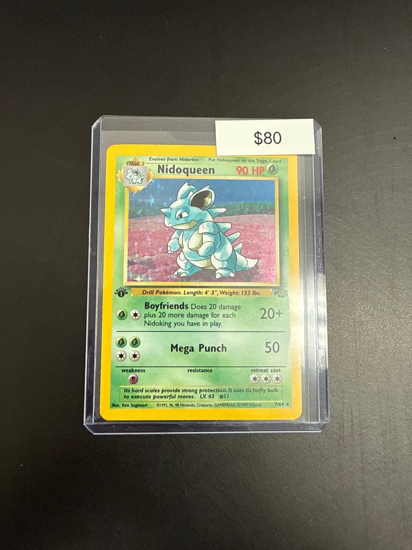 Pokémon NIDOQUEEN 1st Ed. 7/64