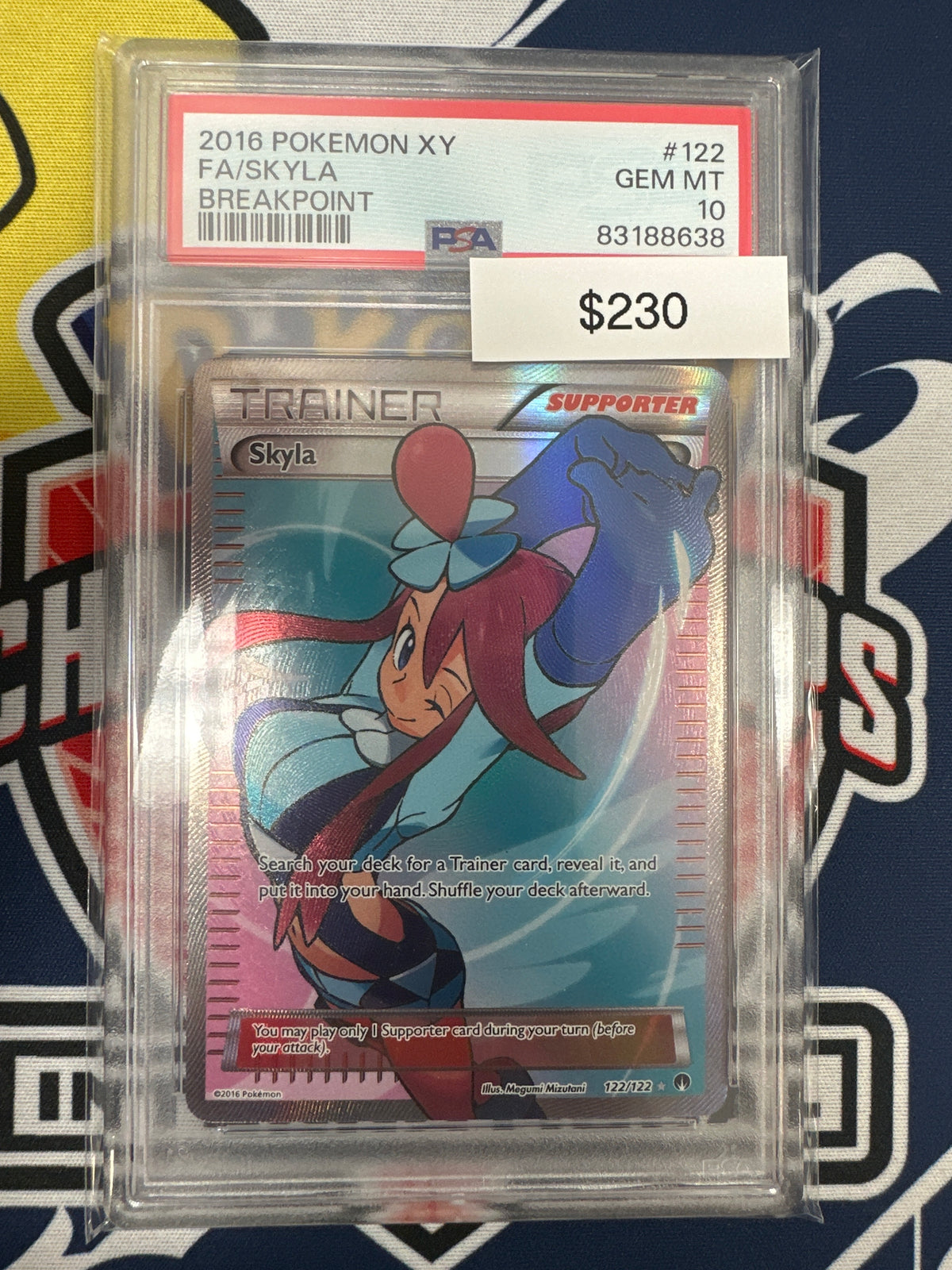 Pokemon Breakpoint Full Art Skyla 122/122 PSA 10