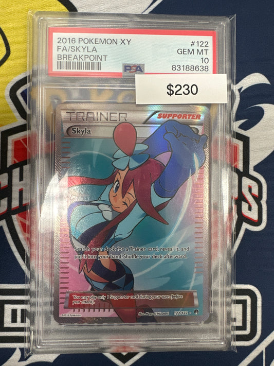 Pokemon Breakpoint Full Art Skyla 122/122 PSA 10