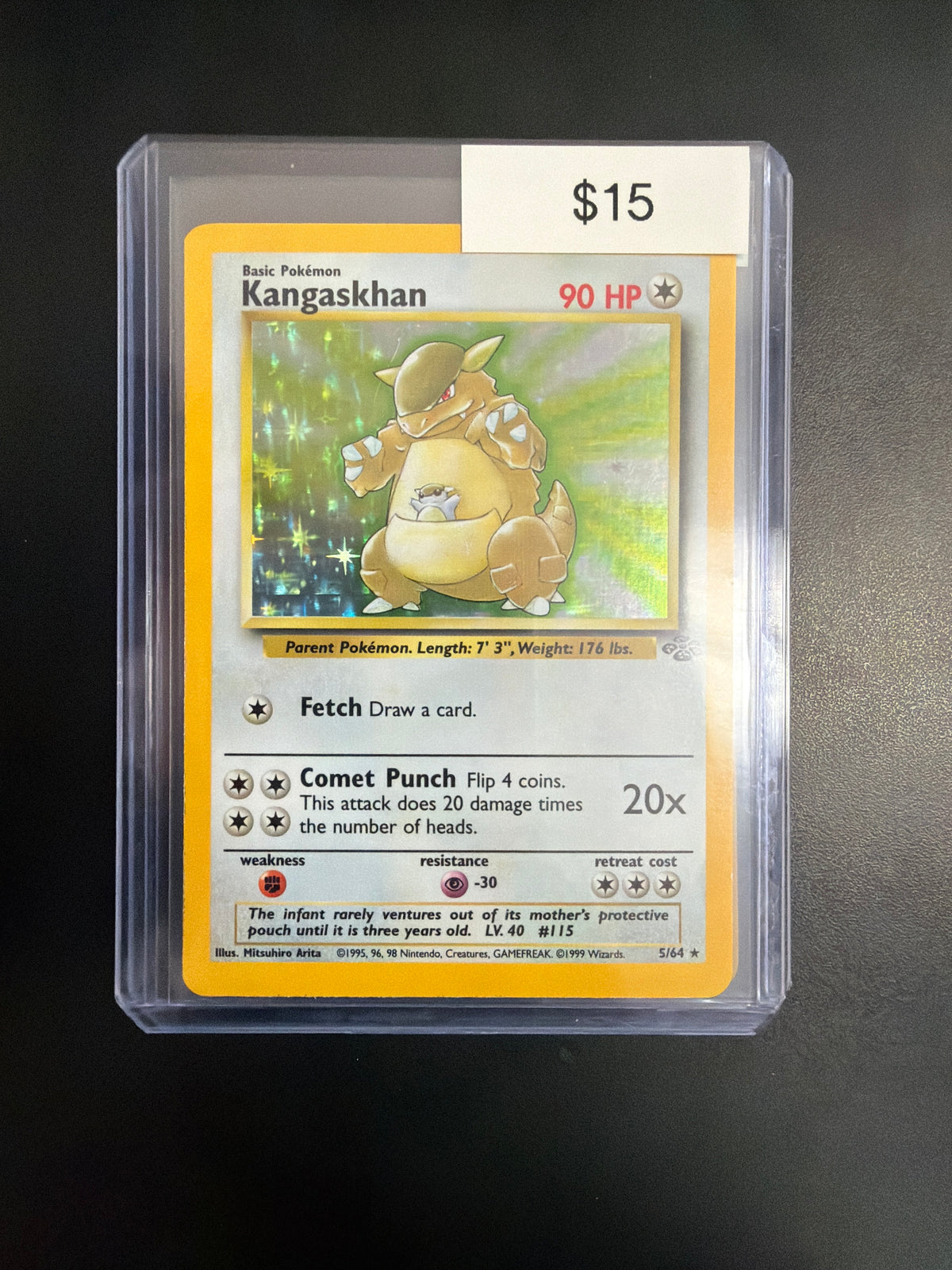 Pokemon Kangaskhan Holo 5/64 NM