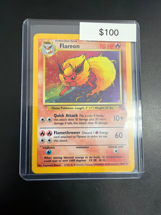 Pokemon Flareon Jungle #3/64 Holo