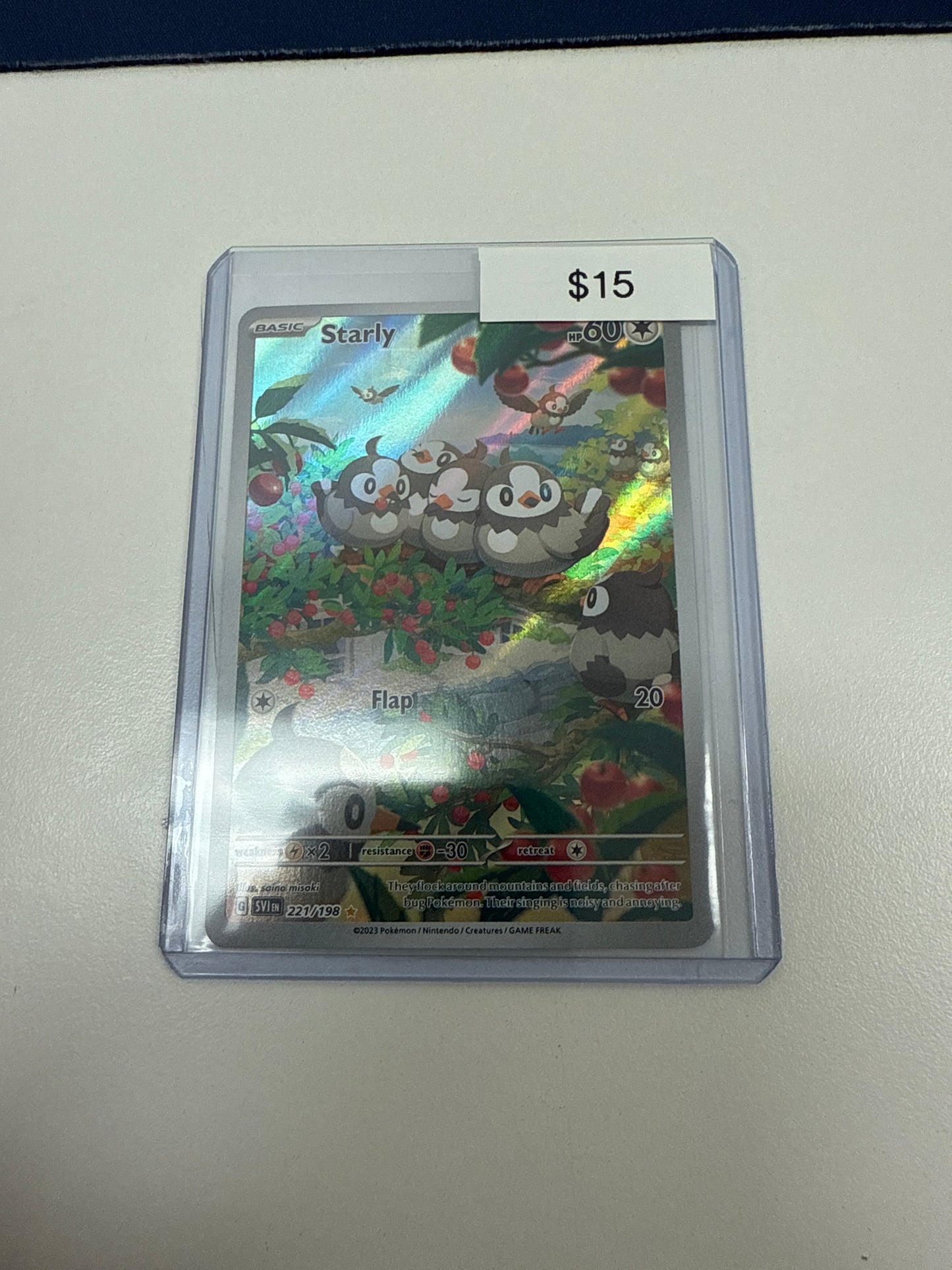 Pokemon Starly #221/198