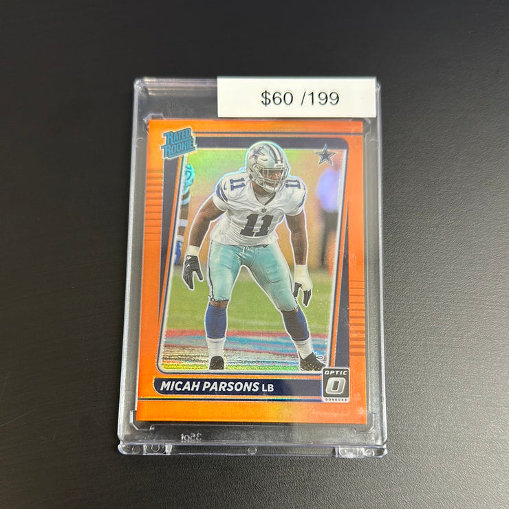 2021 Optic Micah Parsons Rated Rookie Orange /199 