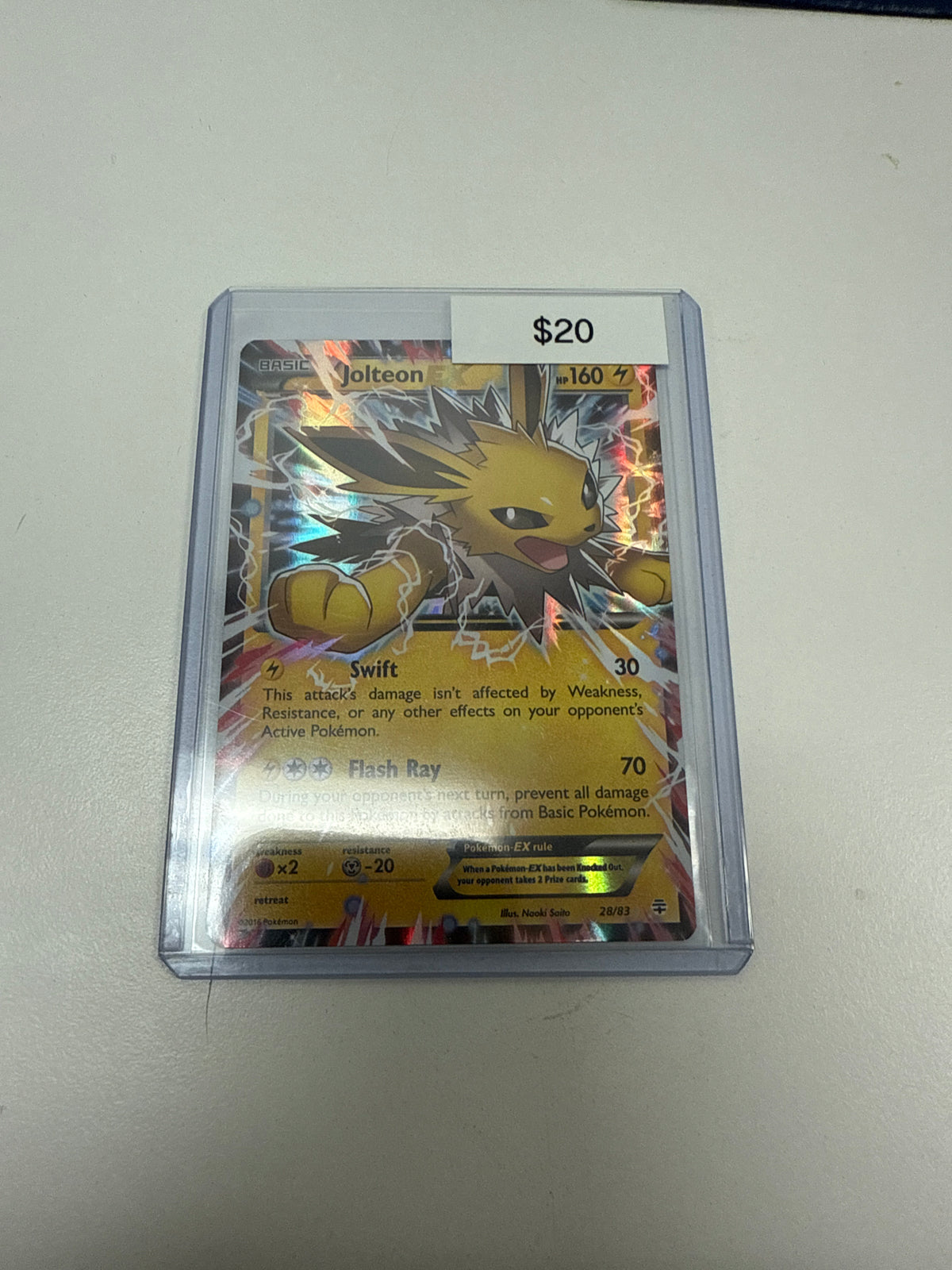 Pokemon Jolteon Ex #28/83