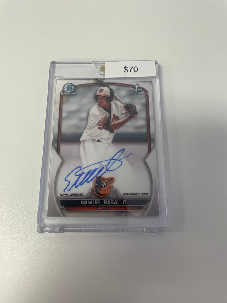 2023 Bowman Chrome Samuel Basallo 1st Auto 