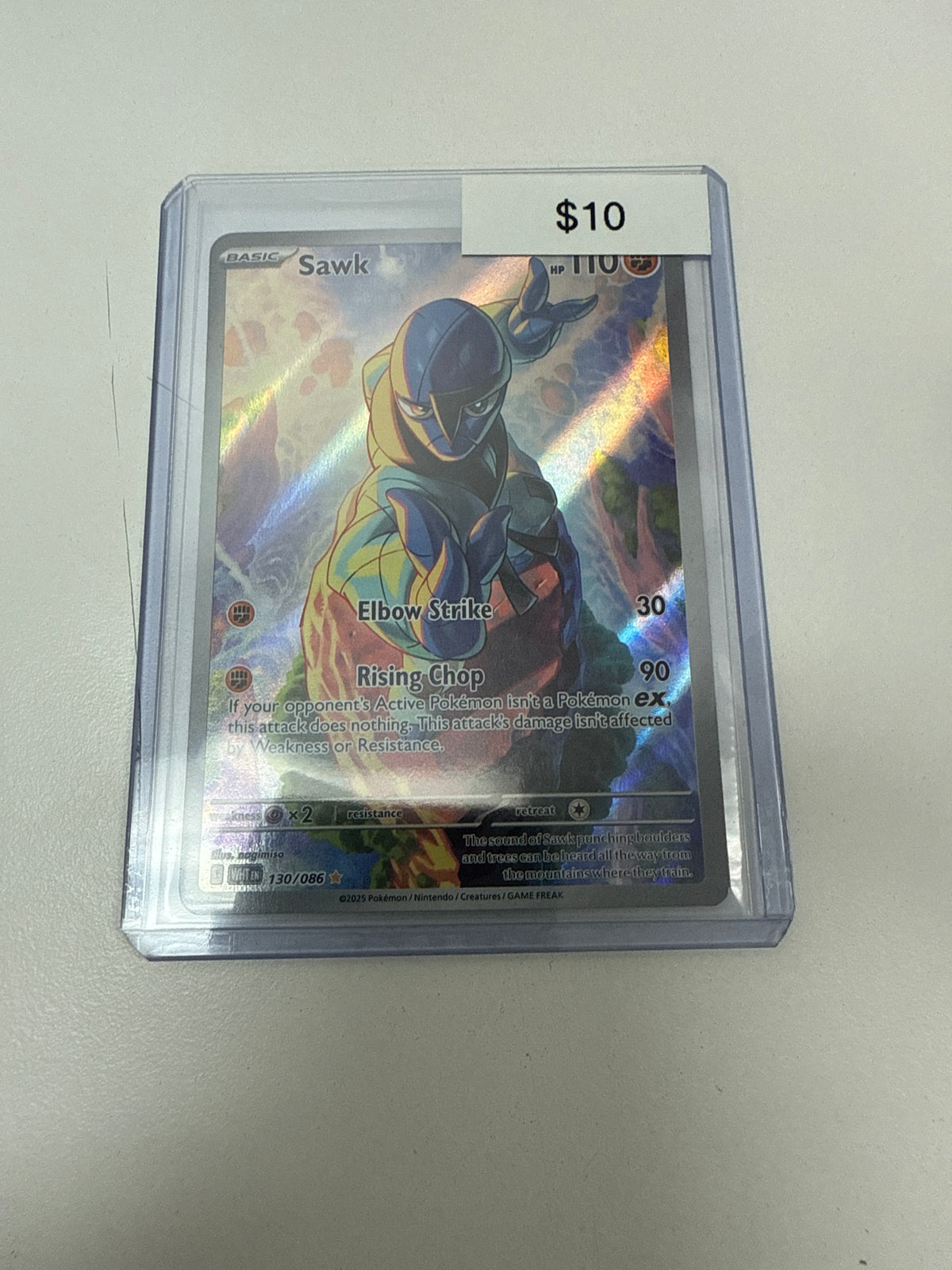 Pokemon White Flare Sawk #130/086