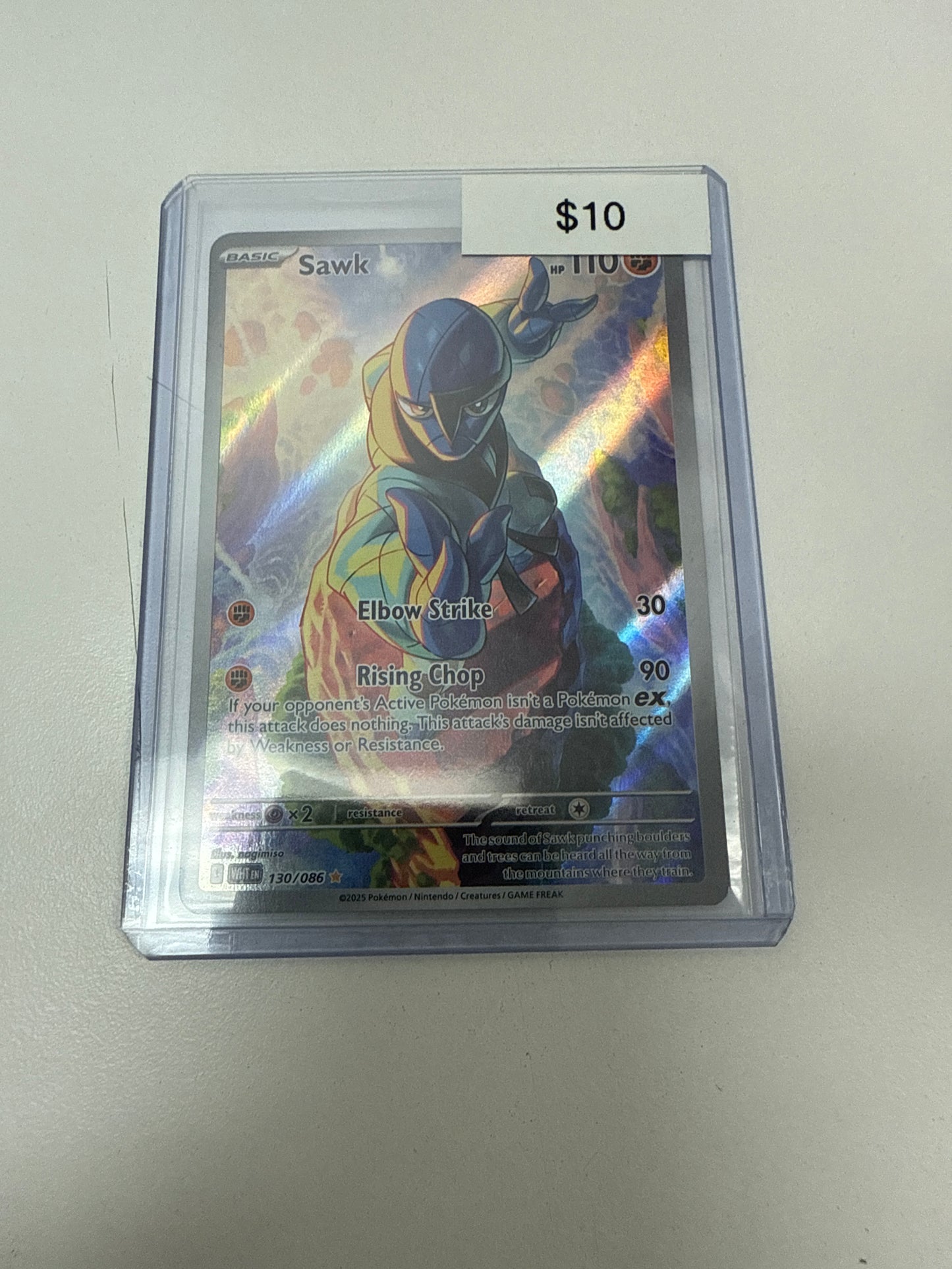 Pokemon White Flare Sawk #130/086