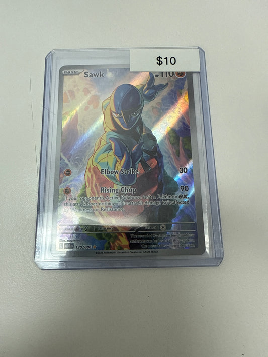 Pokemon White Flare Sawk #130/086