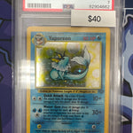 Pokemon Jungle Vaporeon Holo PSA 7
