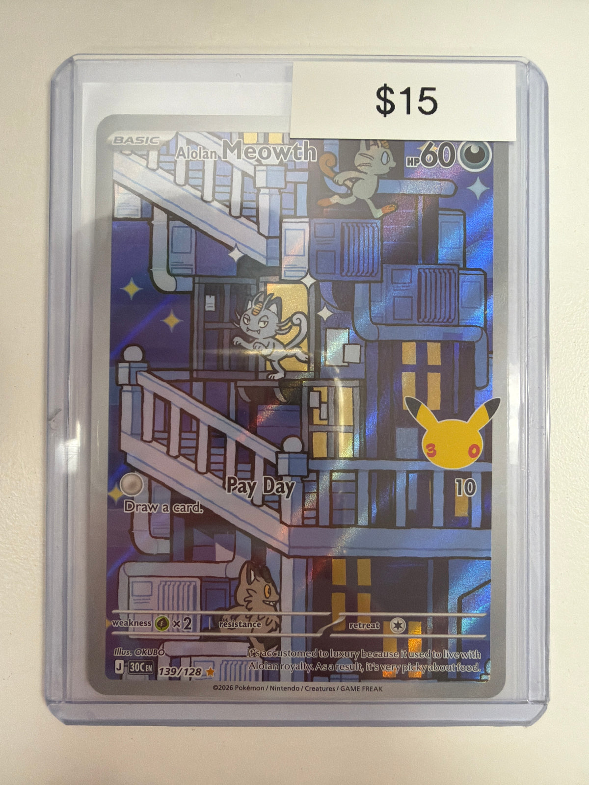 Pokemon Alolan Meowth 139/128