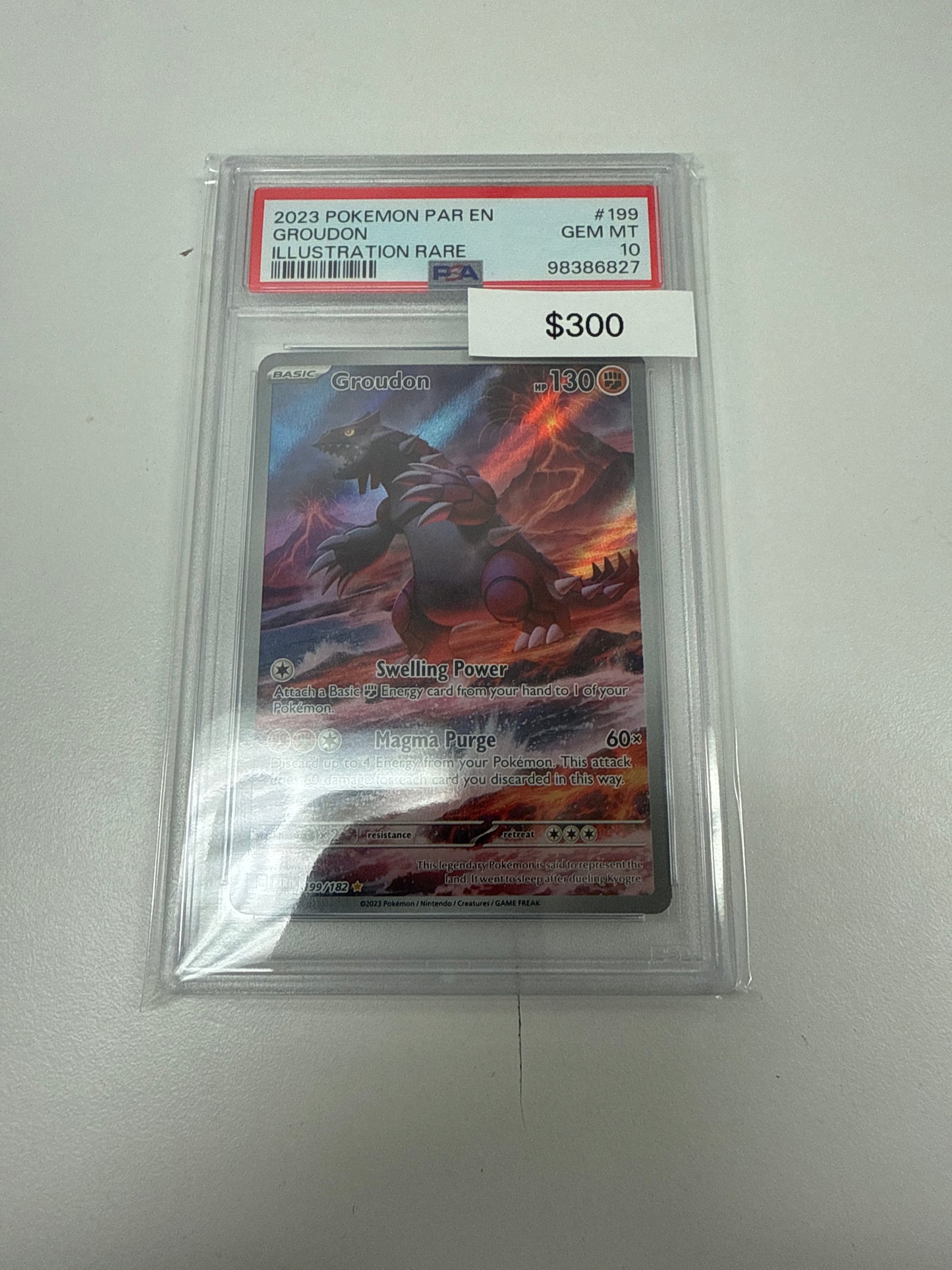 Pokemon Groudon SIR #199/182 PSA 10