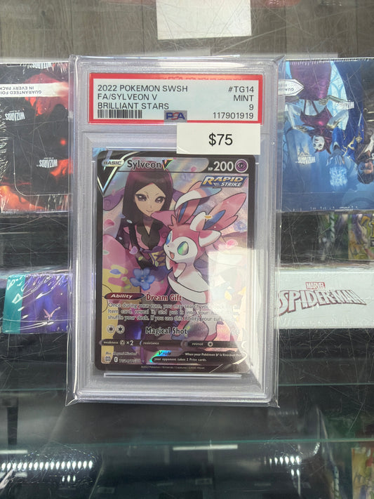 Pokemon Sylveon V TG14 PSA 9