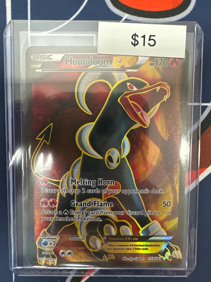 Pokemon Houndoom EX Full Art 153/162