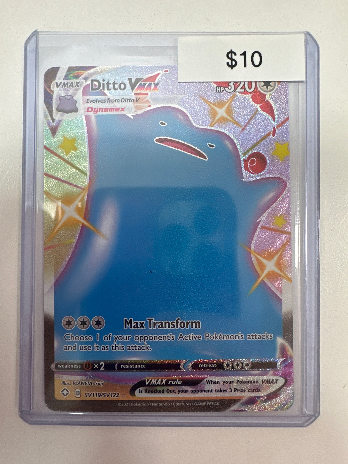 Pokemon Ditto Vmax SV119/SV122