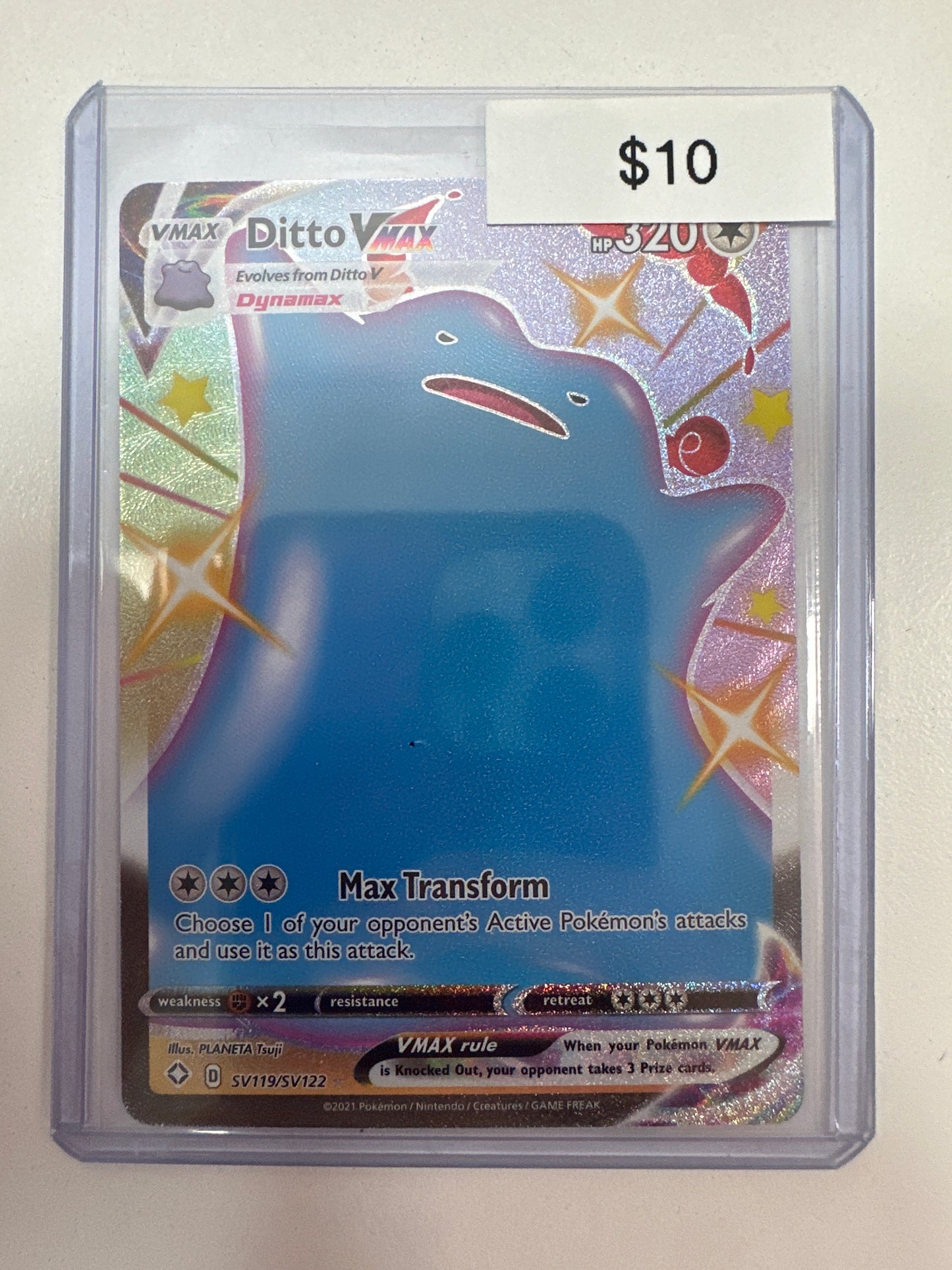 Pokemon Ditto Vmax SV119/SV122