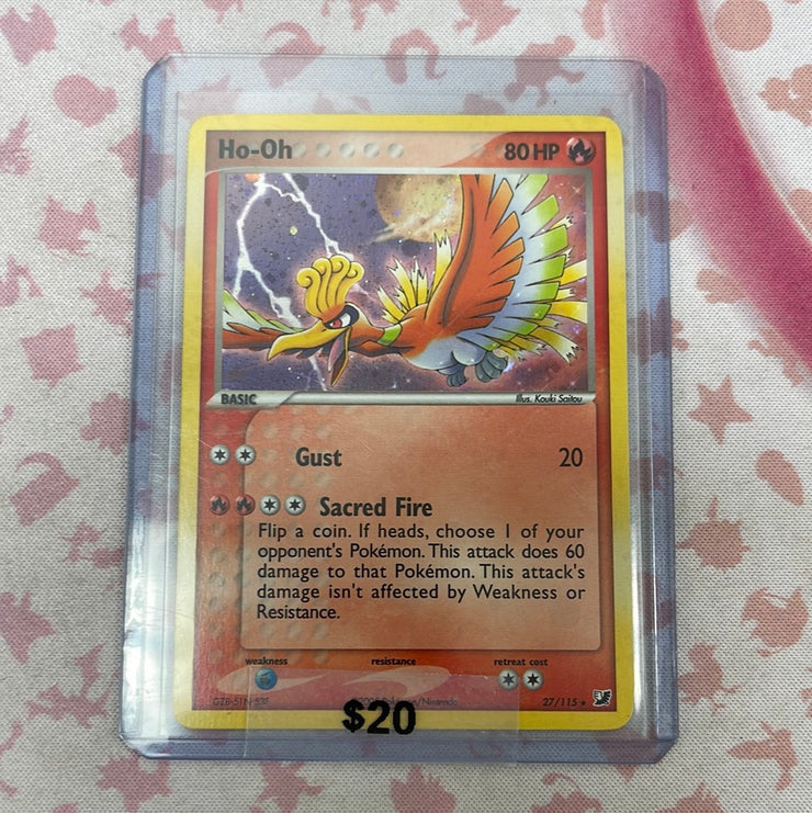 Pokémon Ho-Oh Unseen Forces Cosmos Holo 27/115