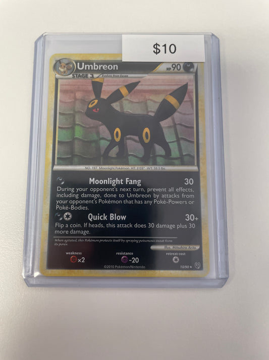 Pokemon HGSS Undaunted Umbreon Holo #10/90