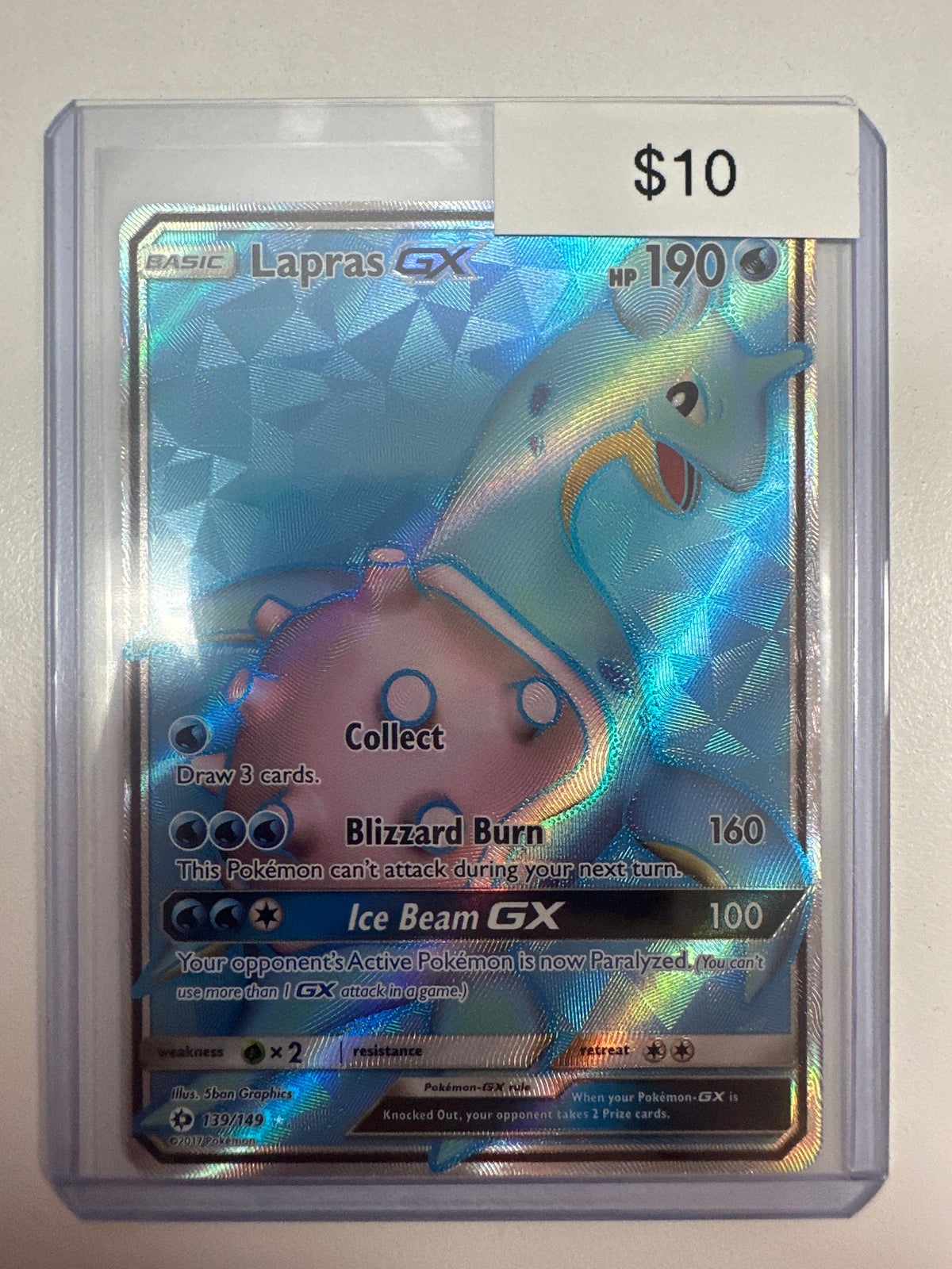 Pokemon Lapras GX 139/149