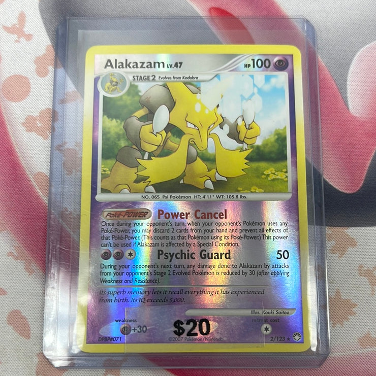 Pokémon Alakazam Mysterious Treasures Reverse Holo 2/123