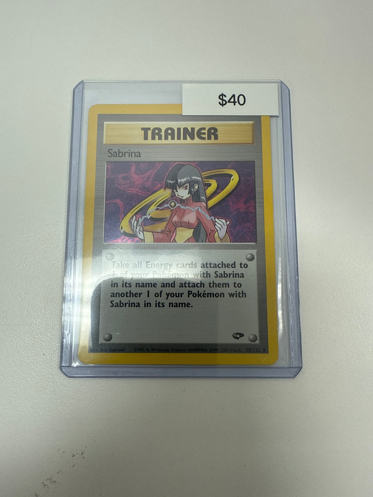 Pokemon Trainer Sabrina Holo #20/132