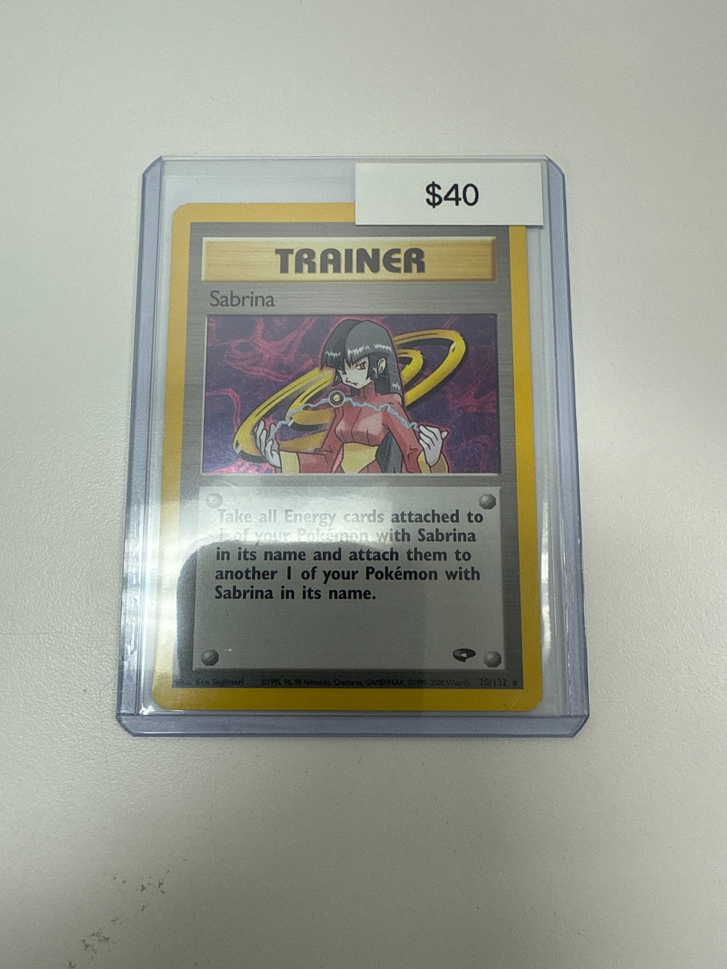 Pokemon Trainer Sabrina Holo #20/132