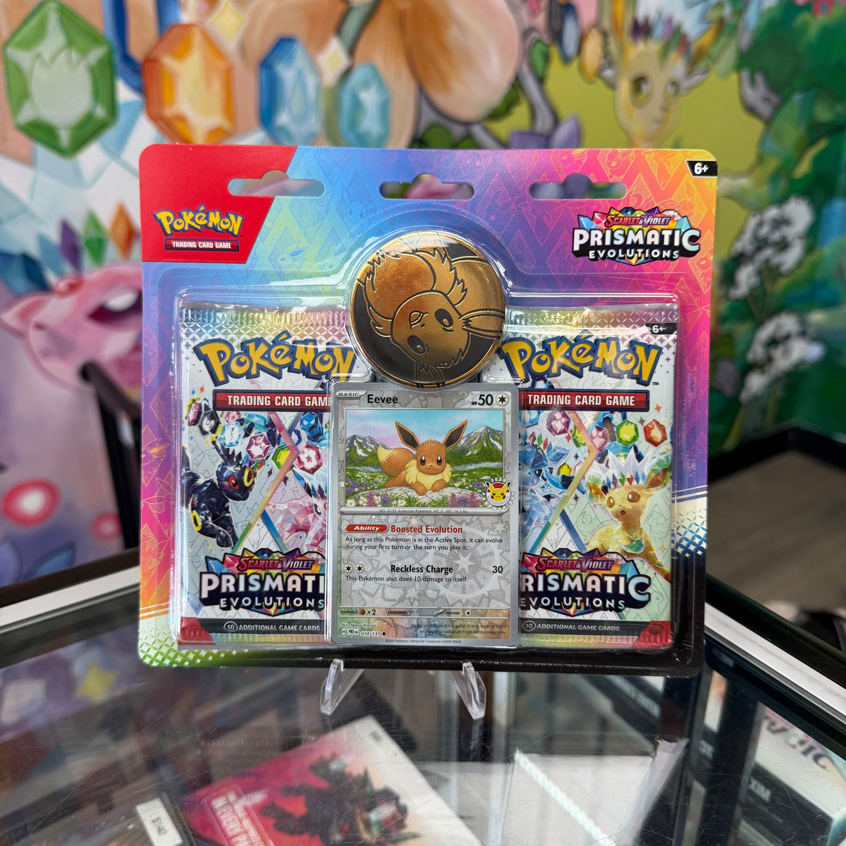Pokémon Prismatic Evolutions Eevee Pokemon Day Blister