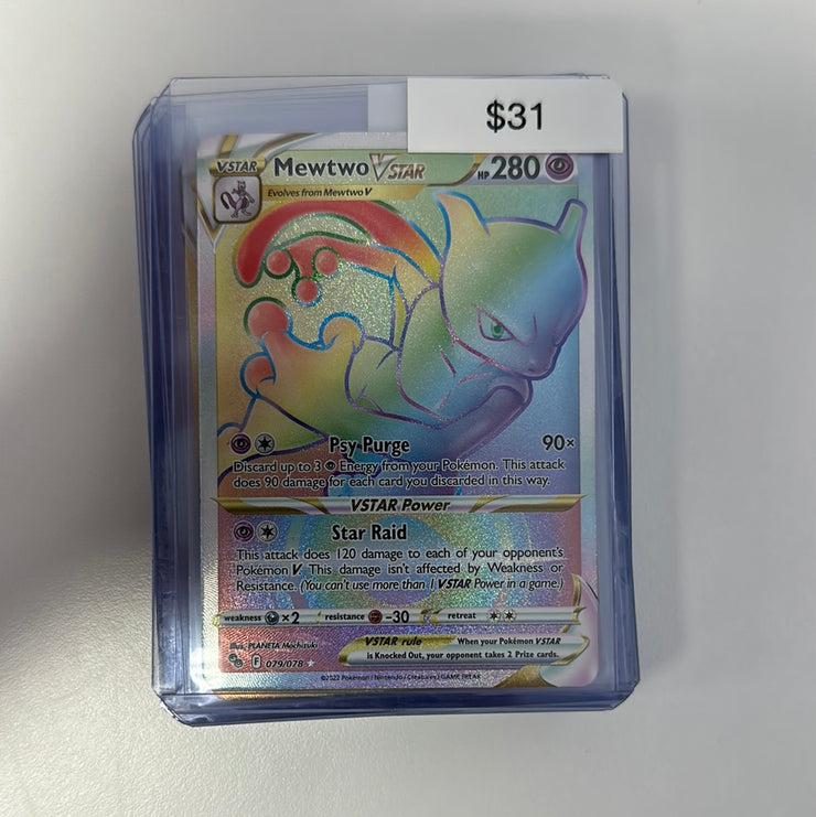 Pokémon Mewtwo Vstar Rainbow 079/078