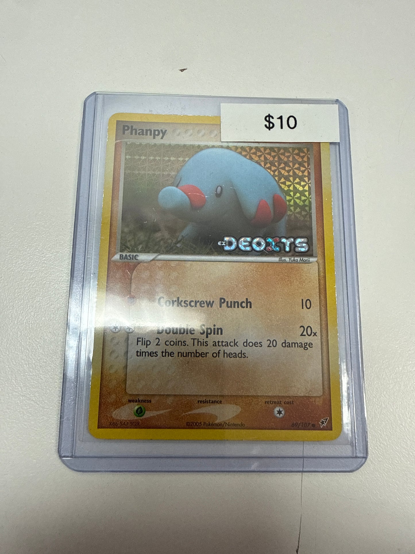 Pokemon Phanpy Deoxys Stamp #69/107