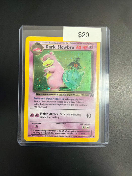 Pokemon Dark Slowbro Rocket 12/82 MP