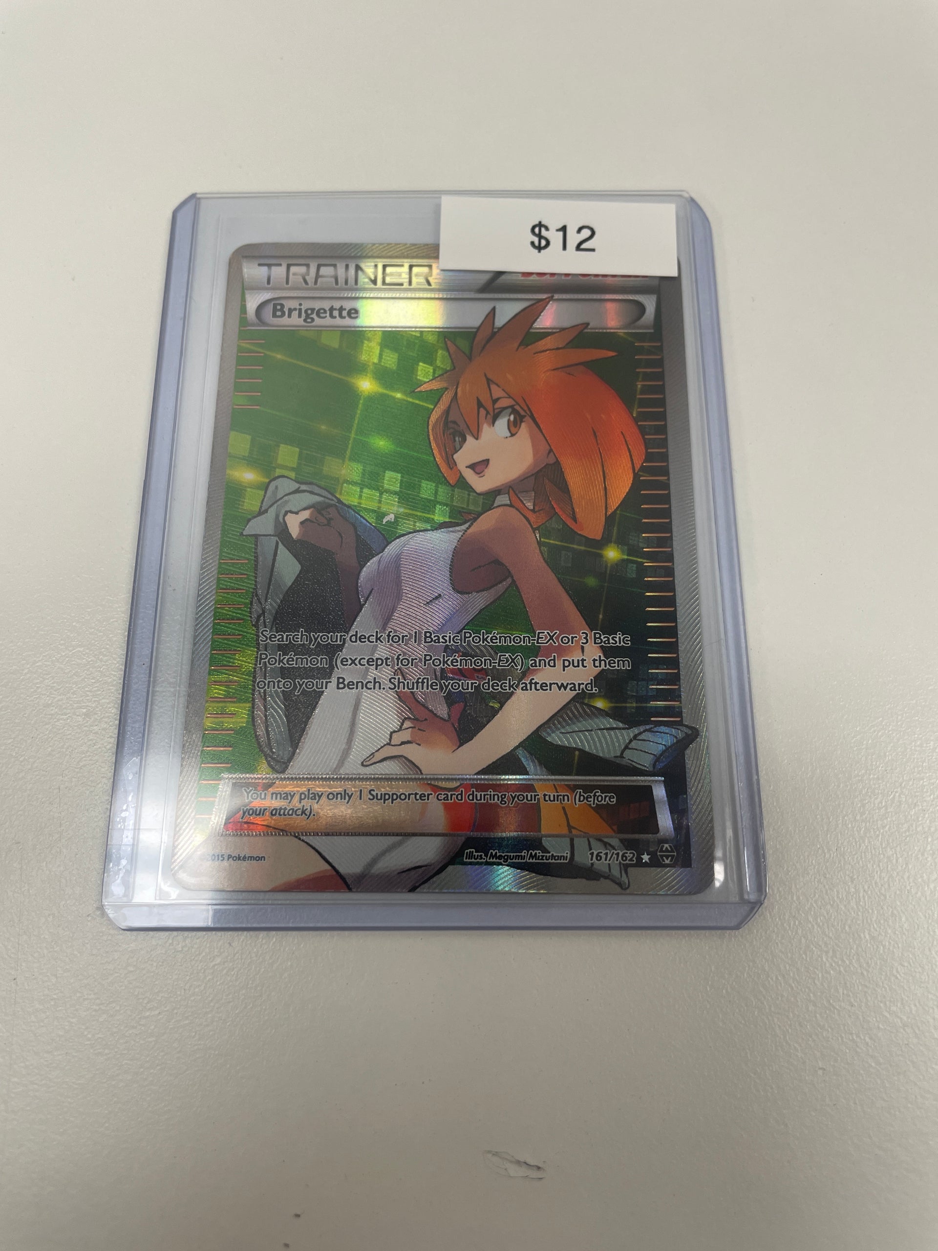 Pokmon Brigette BREAKthrough Full Art 161/162 Grail Collectibles AZ Pokmon Brigette BREAKthrough Full Art 161/162 Grail Collectibles AZ