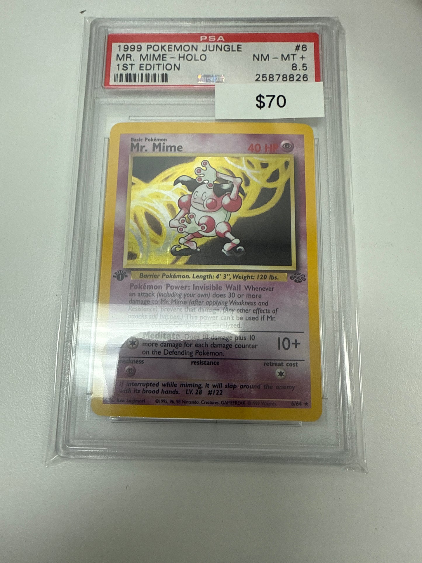 Pokemon Mr. Mime 1st edition 22/64 PSA 8.5