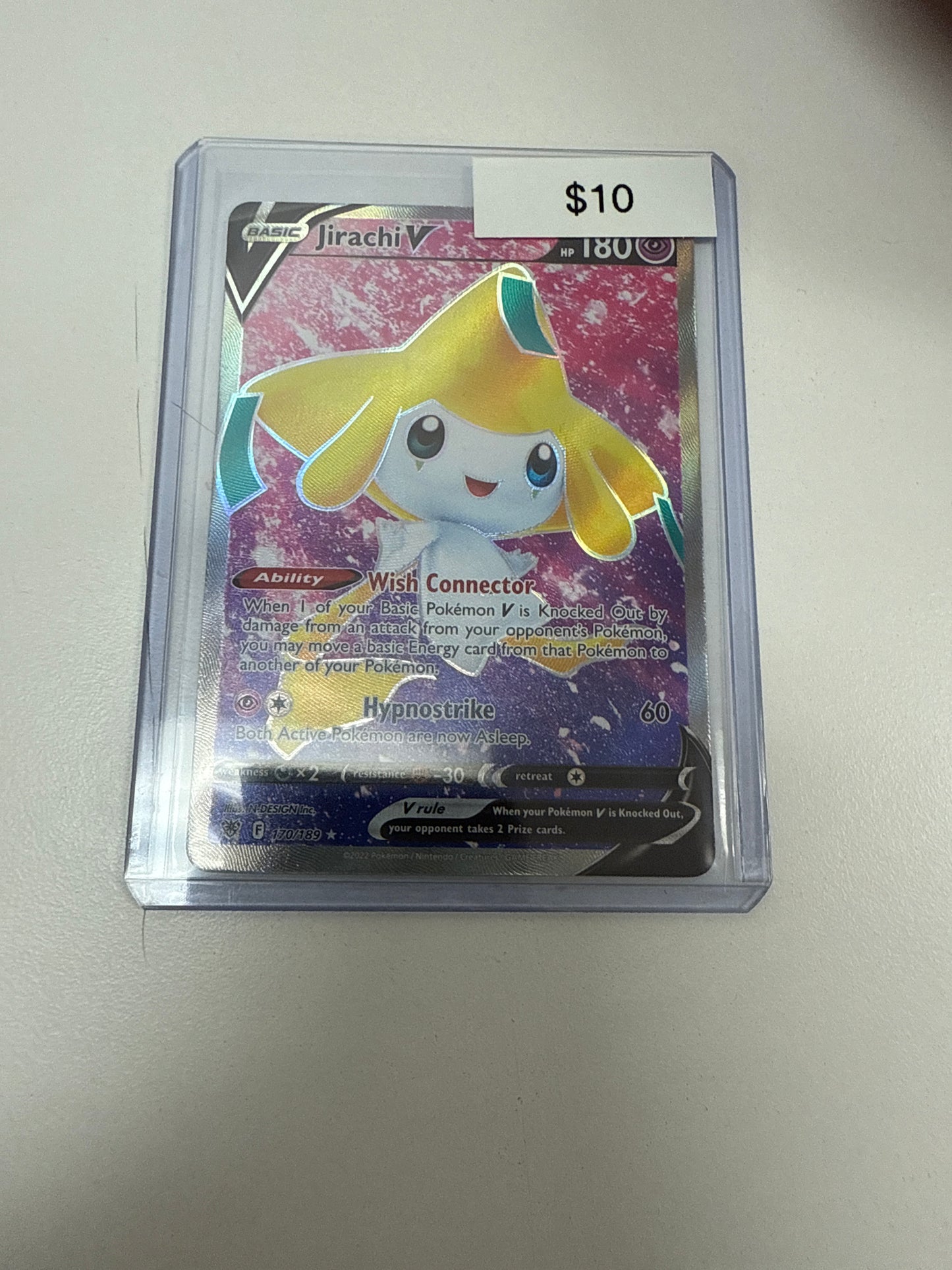Pokemom Jirachi V Full Art #170/189