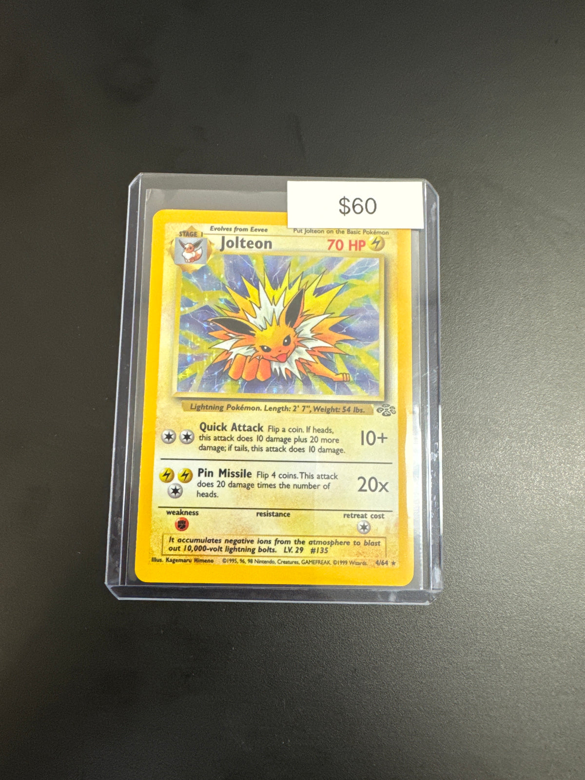 Pokémon Jungle JOLTEON Holo 4/64