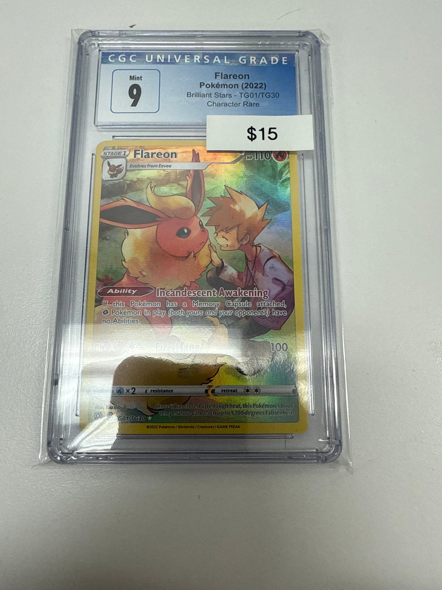 Brilliant Stars Flareon #tg01/tg30 CGC 9