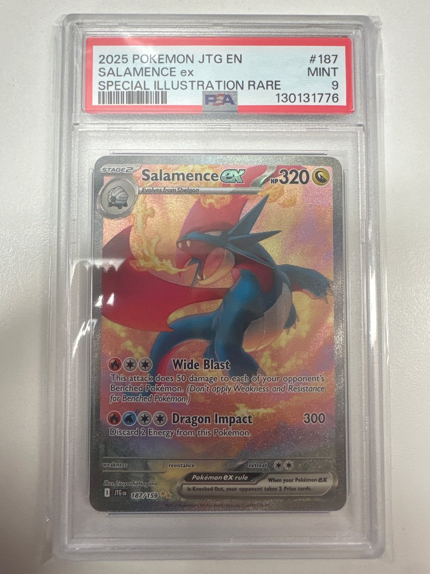 Pokemon Salamence ex 187/159 PSA 9