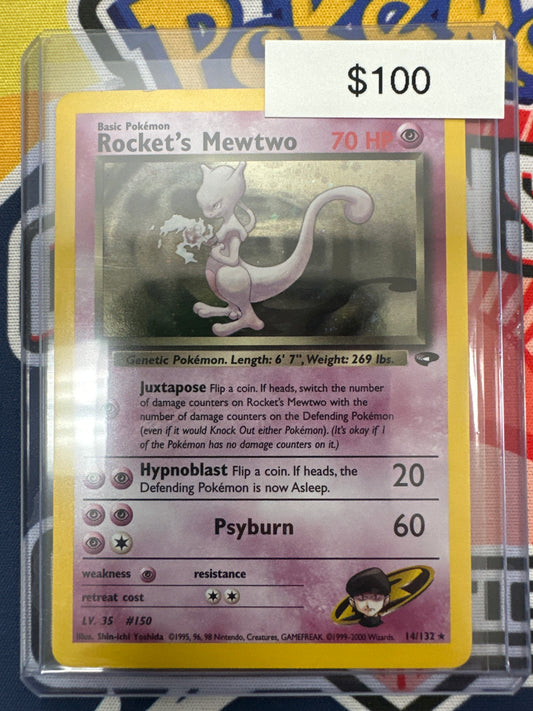 Pokémon Rocket’s Mewtwo Gym Challenge Holo 14/132