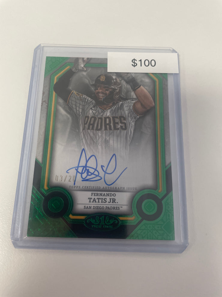 2024 Tier One Fernando Tatis Jr Green Auto /20 