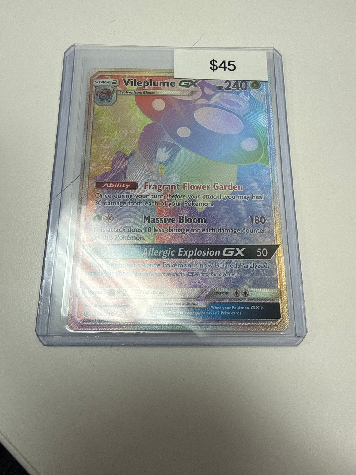 Pokemon Vileplume Gx Secret #250/236