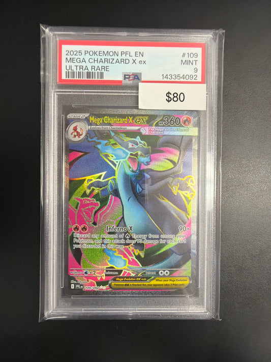 Pokemon Mega Charizard X EX 109/094 PSA 9