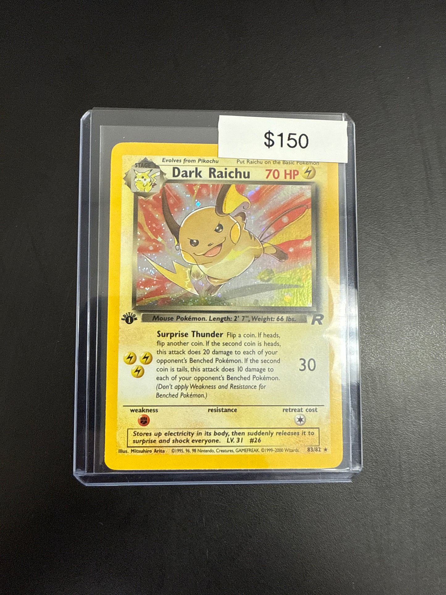 Pokémon Dark Raichu 83/82
