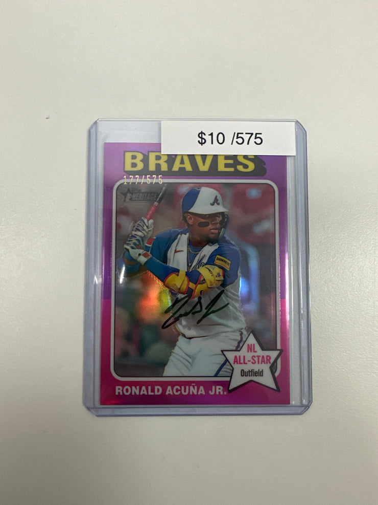 2024 Topps Chrome Ronald Acuna Jr. Purple /575 