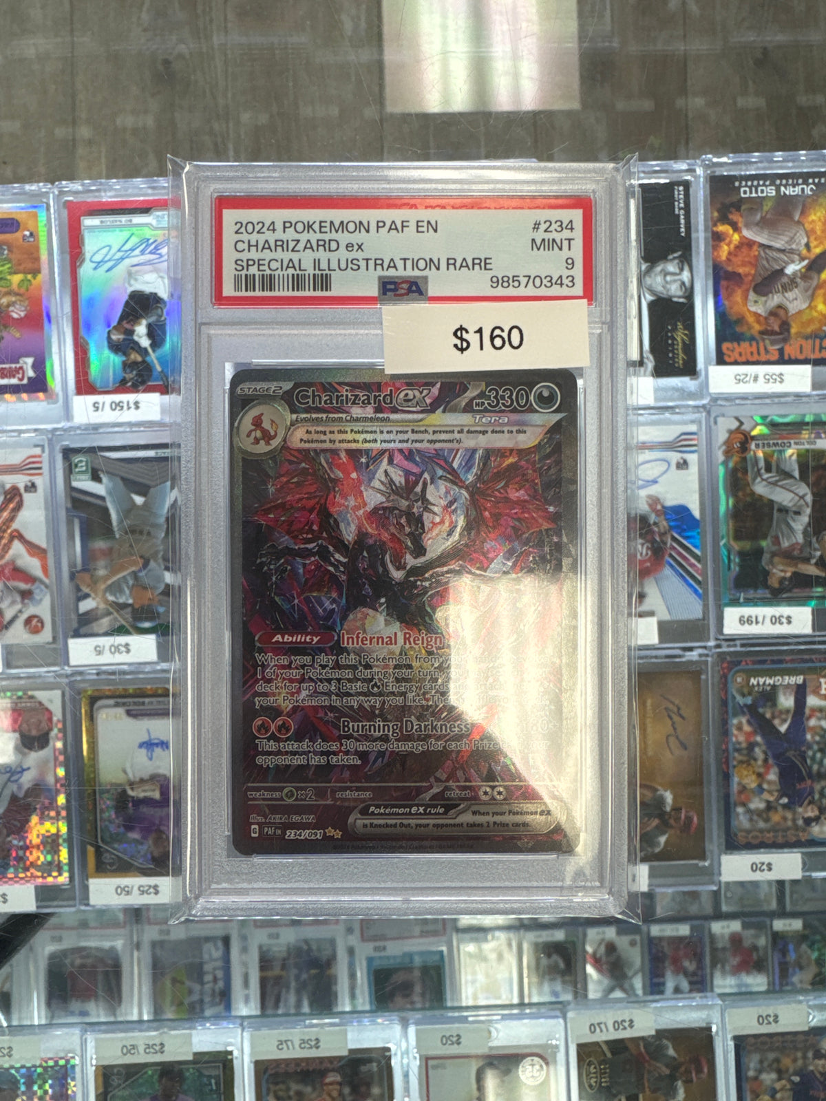 Pokémon Paldean Fates Charizard EX 234 PSA 9